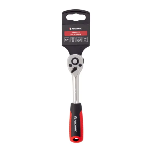 Трещотка CrV 1/4″, 45 зубцов TECHNIC Runtec 5