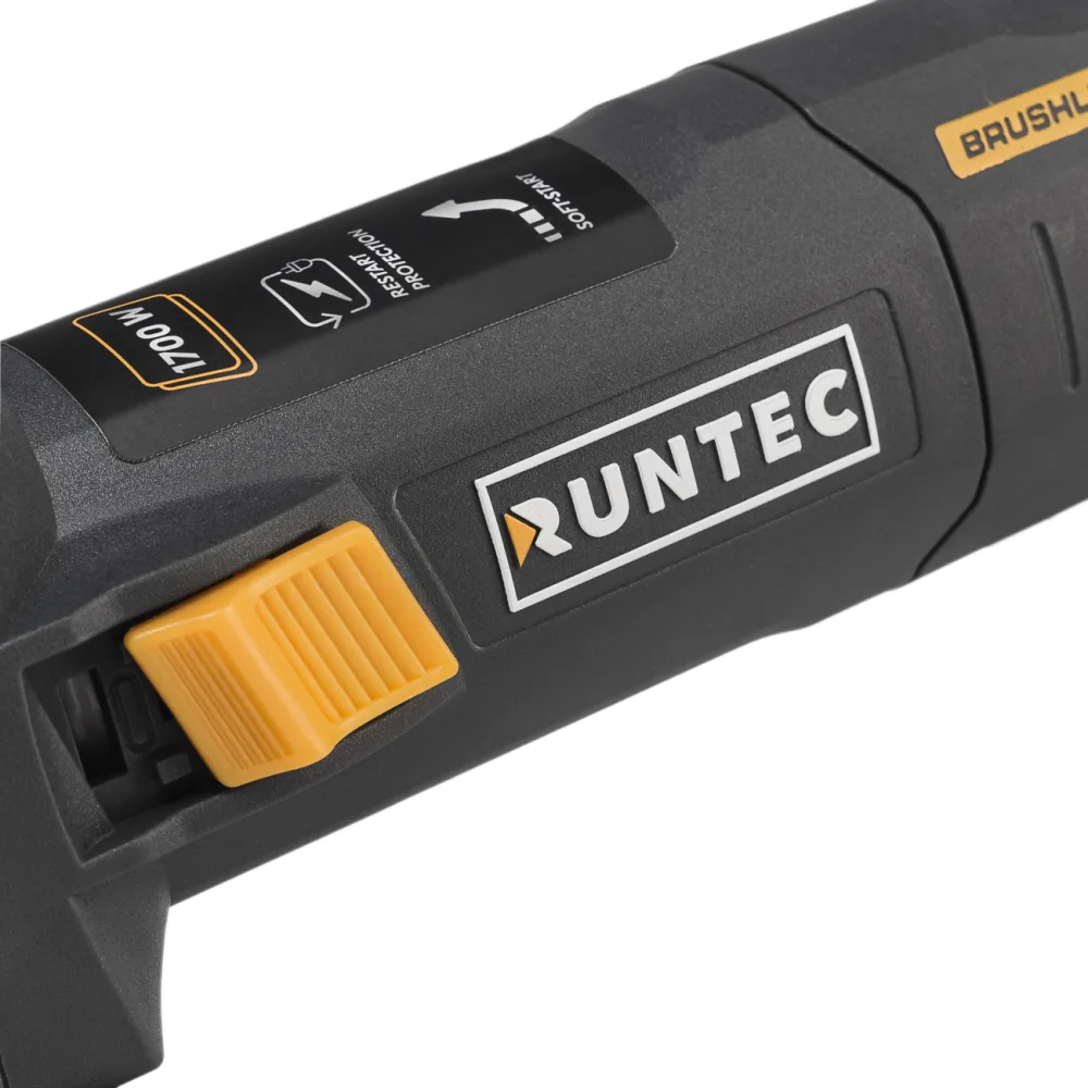 Шлифмашина угловая бесщеточная 125 мм, 230 В, 1700 Вт Runtec