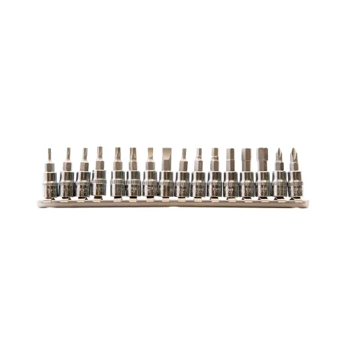 Набор головок со вставкой на рельсе 1/4", 16 предметов, SST0130, ROSSVIK