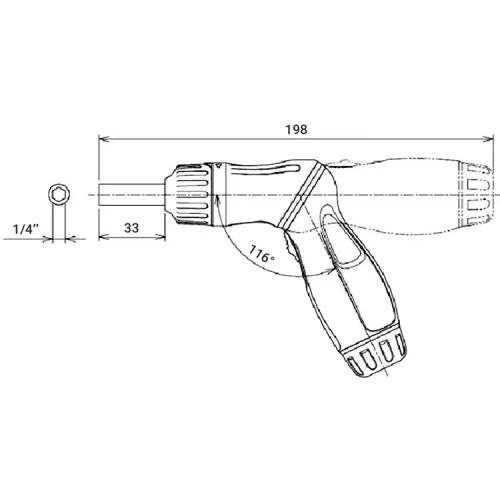 ARD-12K04 Отвертка трещоточная с поворотной ручкой и сменными вставками 1/4", 9 пр. 8