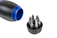 ARD-12K04 Отвертка трещоточная с поворотной ручкой и сменными вставками 1/4", 9 пр.