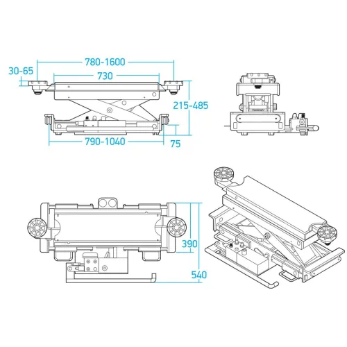 Траверса пневмогидравлическая, г/п 3 тонны 2