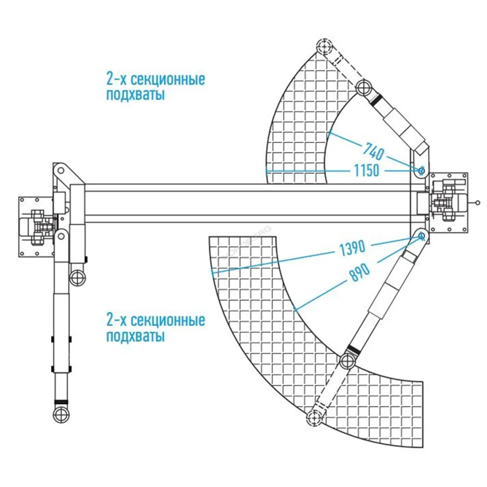 Подъемник двухстоечный, г/п 4т 220V