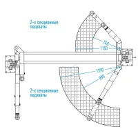 Подъемник двухстоечный, г/п 4т 220V
