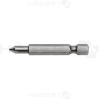 HOEGERT Биты PH2, 50 мм, сталь S2, 5 шт. HT1S313