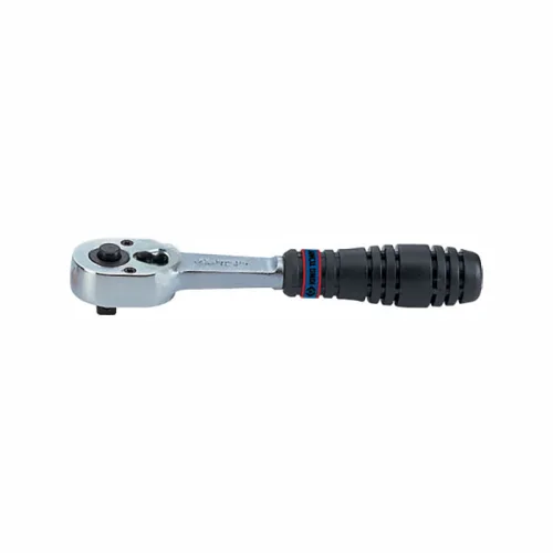 Трещотка 1/4", 140 мм, 24 зубца, флажковая с кнопкой, фиксатор 2