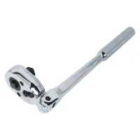 Трещотка 1/2", 300 мм, 32 зубца, флажковая с кнопкой, шарнирная