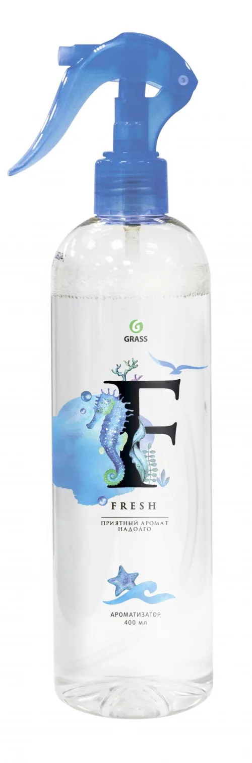 Жидкий освежитель воздуха "Fresh" 400 мл  (синий) GRASS