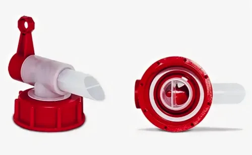 Крышка с дозирующим краном AH 23/51 hf красная-красная 2