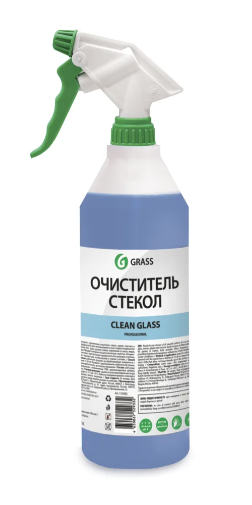 Clean Glass Очиститель стекол 1л professional (с проф. тригером) GRASS 2
