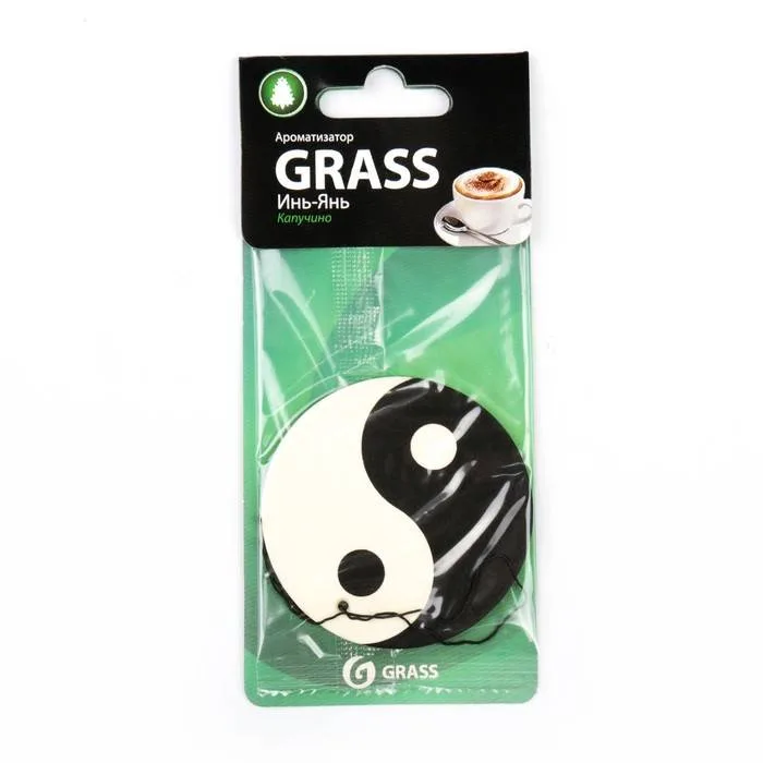 Ароматизатор картонный Инь Янь капучино GRASS