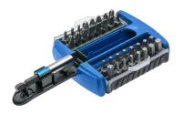 HOEGERT Набор бит с битодержателем 1/4", SL, PH, PZ, HEX, Torx, 33 шт. Högert HT1S402