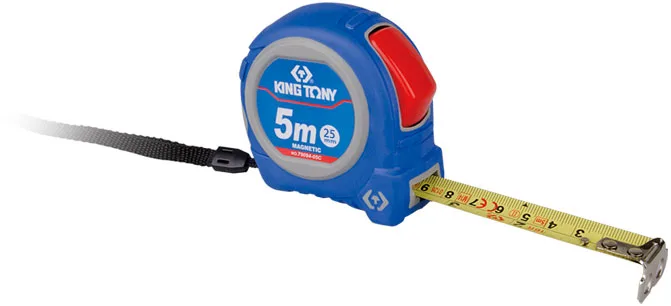 Рулетка измерительная 5 м, магнитный крюк KING TONY 79094-05C1
