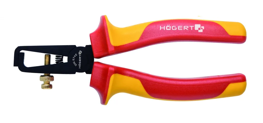 HOEGERT Клещи изолированные для зачистки проводов 160 мм, 1000 V