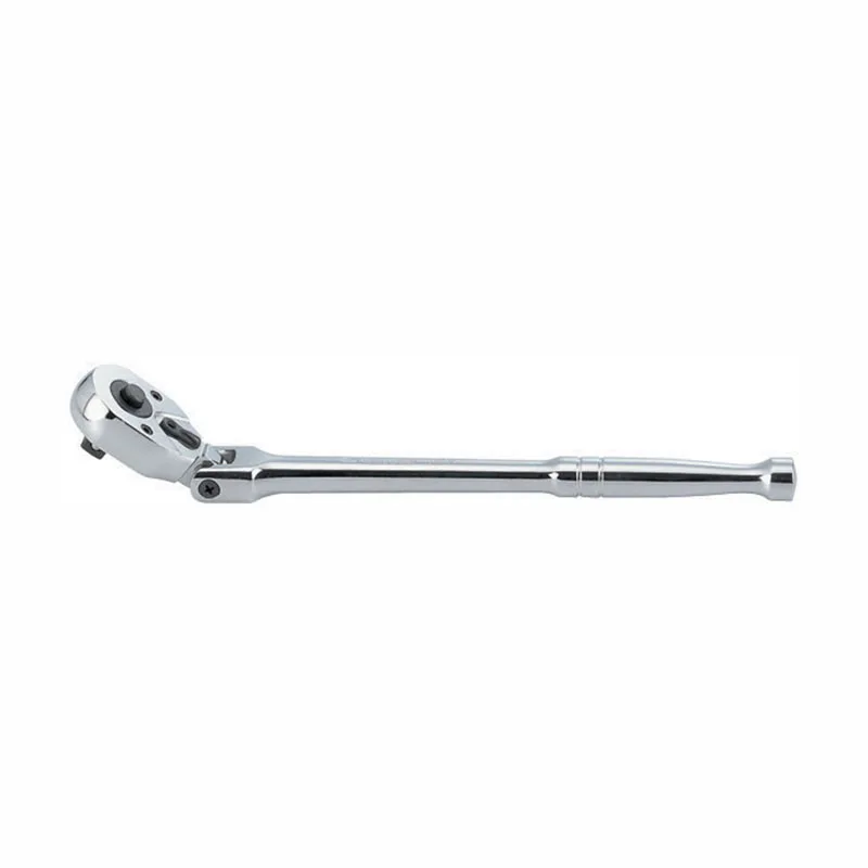Трещотка 3/8", 290 мм, 32 зубца, флажковая с кнопкой, шарнирная