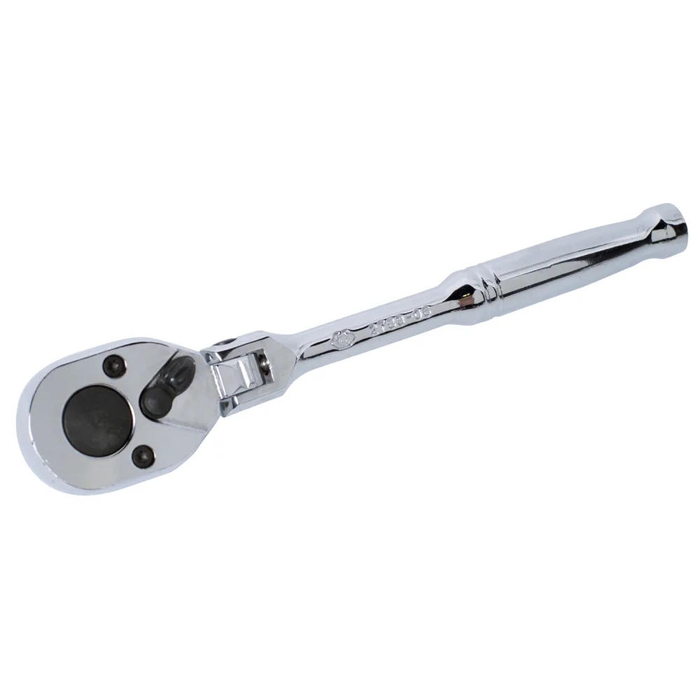 Трещотка 1/4", 150 мм, 24 зубца, флажковая, шарнирная