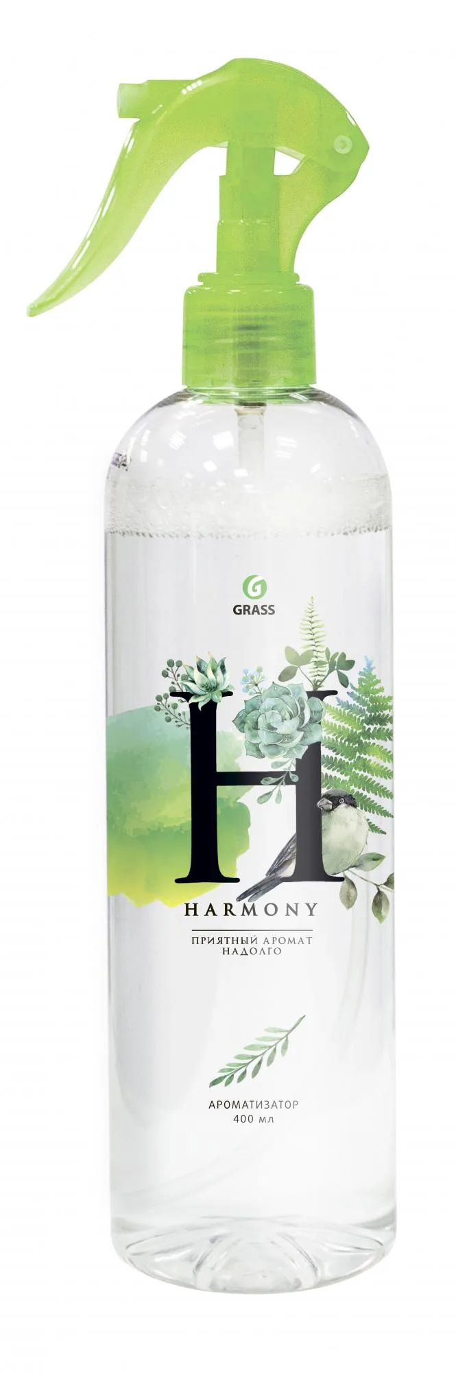 Жидкий освежитель воздуха "Harmony" 400 мл (зеленый) GRASS