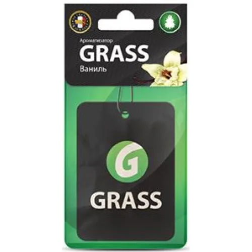 Ароматизатор картонный ГраСС  ваниль GRASS