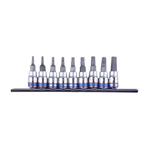 Набор торцевых насадок 1/4", TORX, Т8-Т40 мм, 9 предметов 2