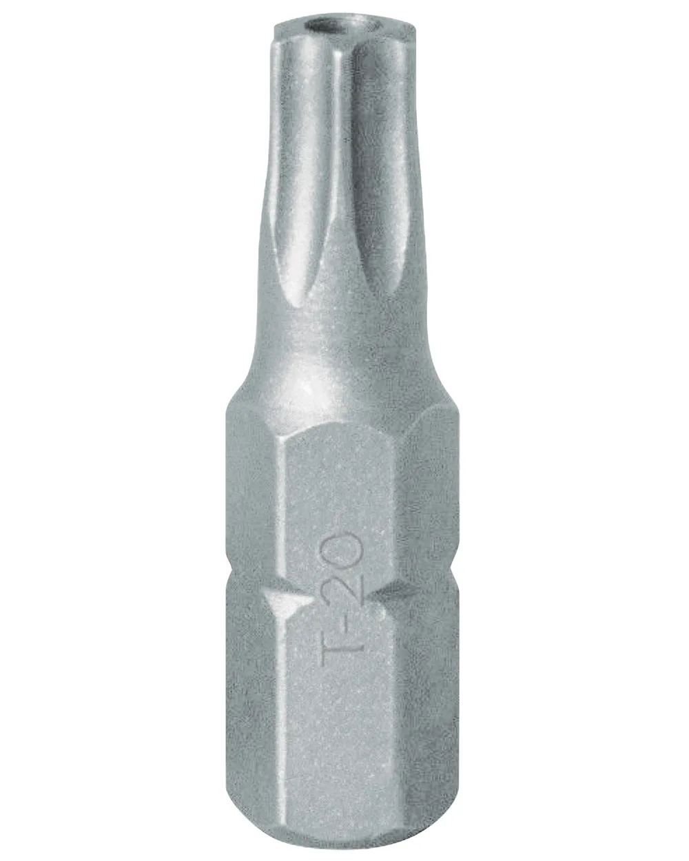 Вставка (бита) торцевая 1/4;, TORX, T20, L = 25, с отверстием KING TONY 102520U