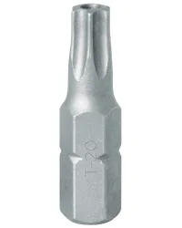 Вставка (бита) торцевая 1/4;, TORX, T20, L = 25, с отверстием KING TONY 102520U