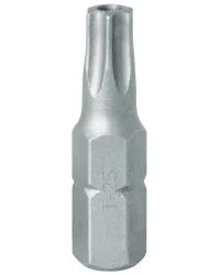 Вставка (бита) торцевая 1/4;, TORX, T25, L = 25, с отверстием KING TONY 102525U