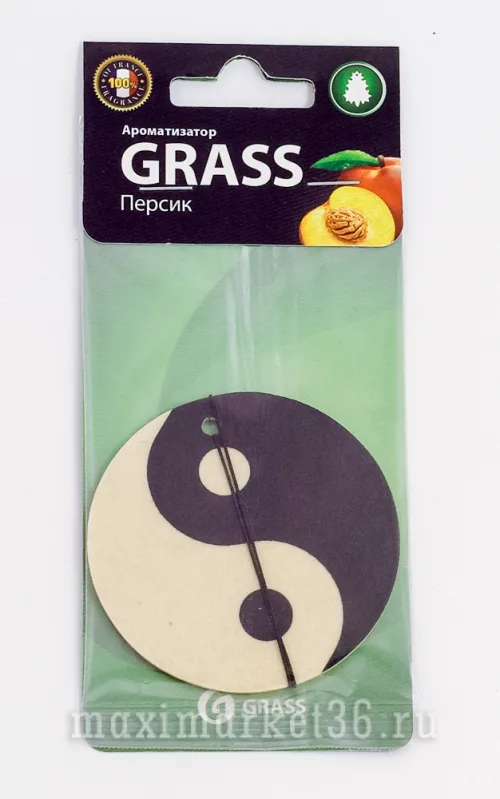 Ароматизатор картонный Инь Янь персик GRASS