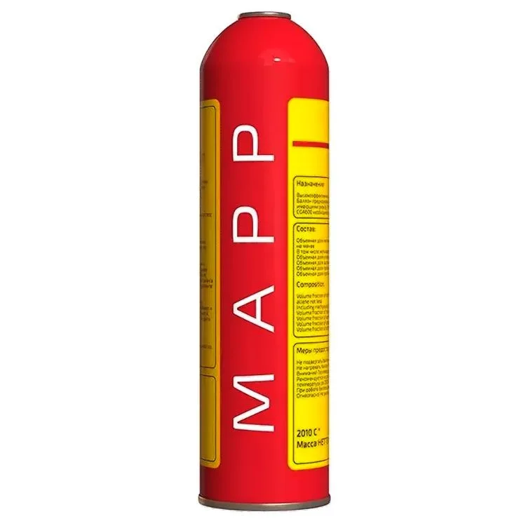 Газ РО-МАПП для пайки медных труб в баллонах, 1л