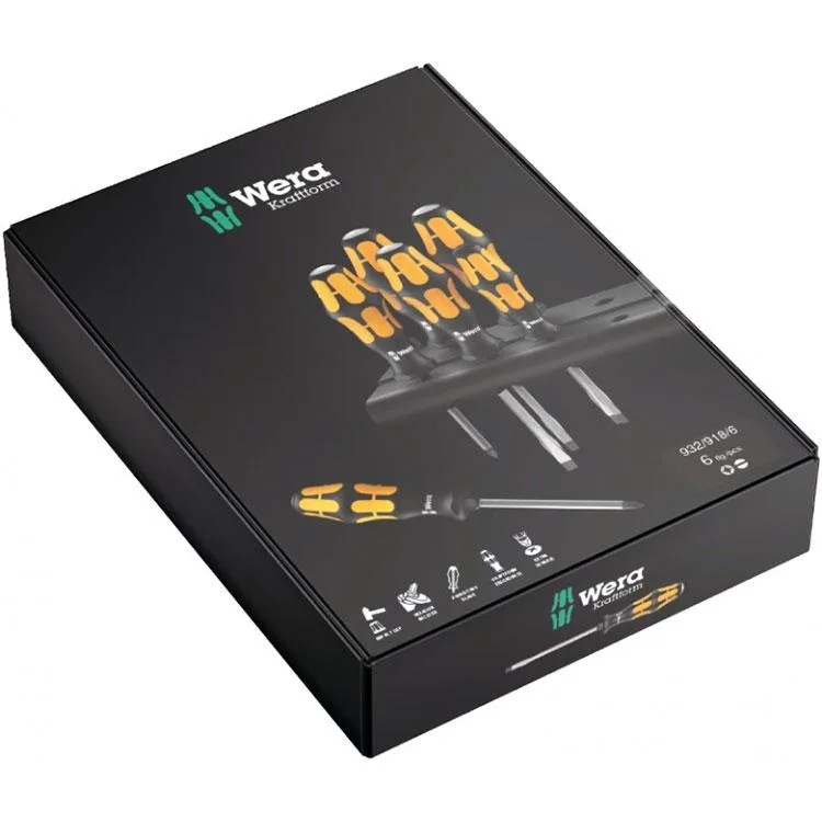 Набор отверток Kraftform Wera  (резец) + подставка