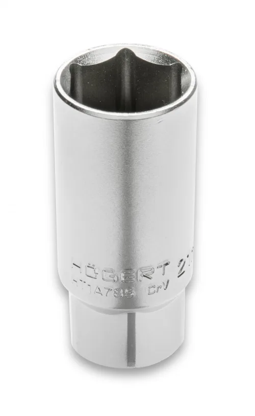 HOEGERT Головка свечная шестигранная 1/2", 21 мм, CrV50BV32 2