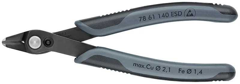 Electronic Super Knips® XL ESD вороненые 140 мм