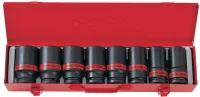 Набор ударных глубоких торцевых головок 3/4", шестигранные, 8 предметов King Tony 6410SP