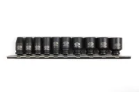 Набор ударных головок 1/4" 10 пр., 5-14 мм, на линейке Licota ASA-21001