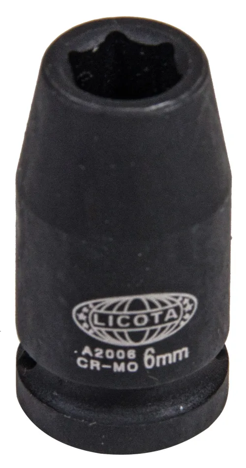 Набор ударных головок 1/4" 10 пр., 5-14 мм, на линейке 4