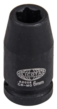 Набор ударных головок 1/4" 10 пр., 5-14 мм, на линейке Licota ASA-21001