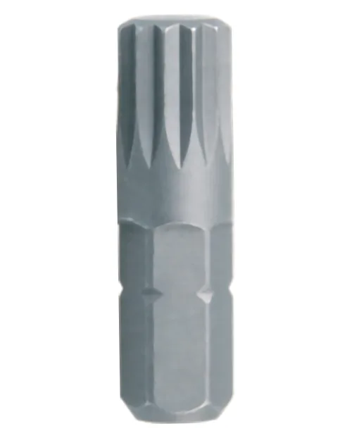 Вставка (бита) торцевая 1/4;, SPLINE, М10, L = 25 мм KING TONY 102510M 2