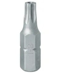 Вставка (бита) торцевая 1/4;, TORX, T8, L = 25, с отверстием KING TONY 102508U