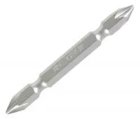 Вставка (бита) торцевая 1/4;, Phillips, PH2, L = 45 мм, двухсторонняя, для шуруповерта KING TON