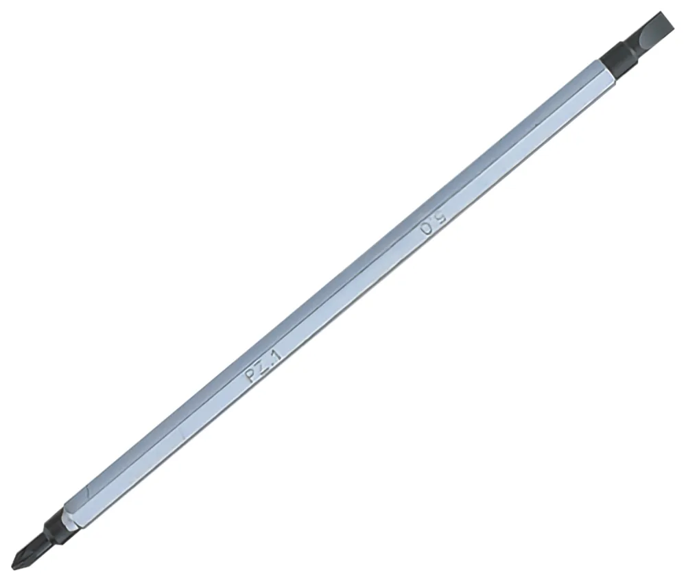 Вставка (бита) для отвертки 91232, Slotted 5 мм / Pozidriv №1 KING TONY 1317501ZN