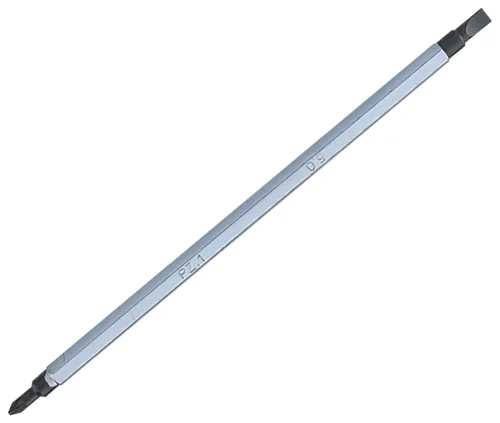 Вставка (бита) для отвертки 91232, Slotted 5 мм / Pozidriv №1 KING TONY 1317501ZN