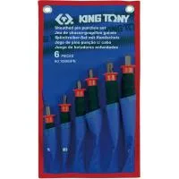 Набор выколоток с протектором, чехол из теторона, 6 предметов KING TONY 1006GPN
