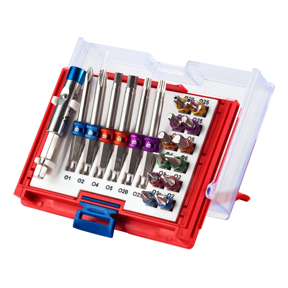 Набор вставок (бит) 1/4;, TORX, HEX, PZ, PH, SLOT, 19 предметов МАСТАК 058-10019C