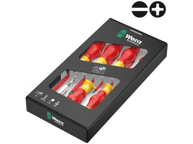 Набор отверток диэлектрический WERA Kraftform Comfort VDE 1160 i/7