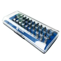 Набор вставок (бит) 1/4;, TORX, HEX, PZ, PH, SLOT, 31 предмет МАСТАК 058-00031C