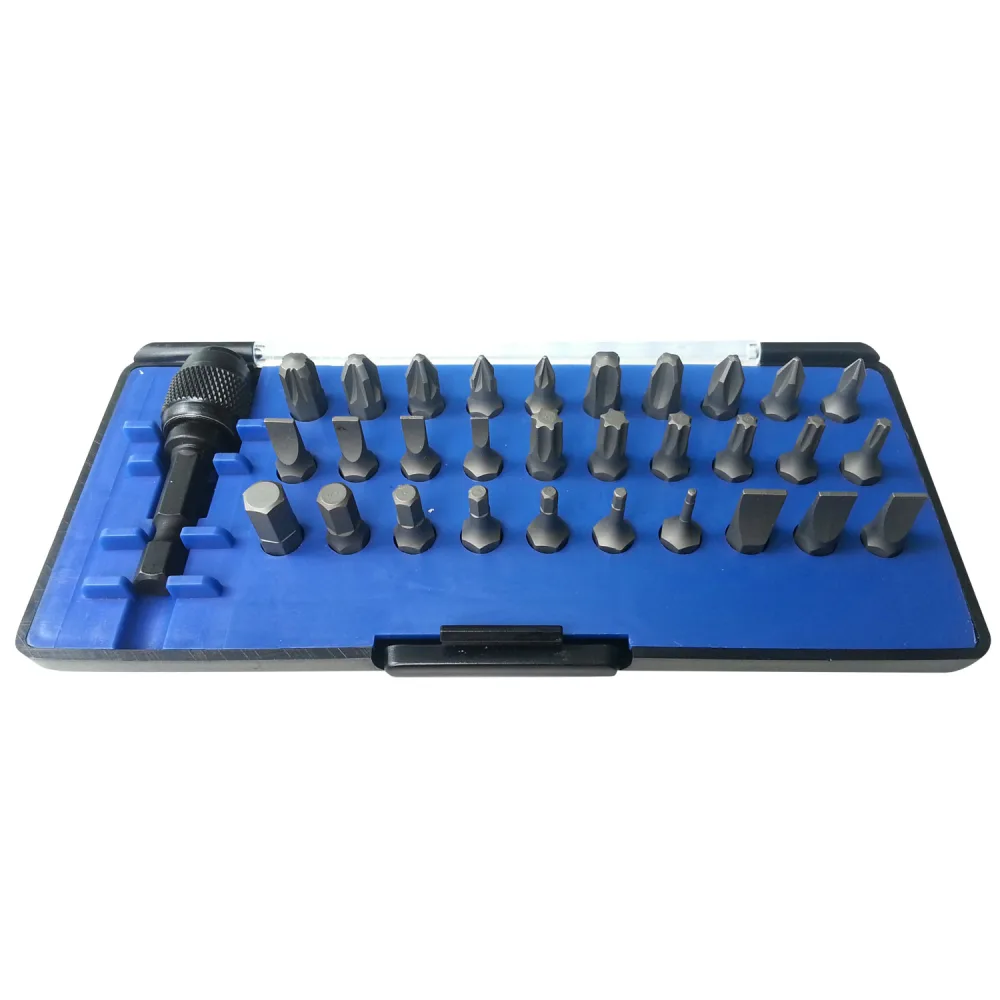 Набор вставок (бит) 1/4;, TORX, HEX, PZ, PH, SLOT, 31 предмет МАСТАК 058-00031C