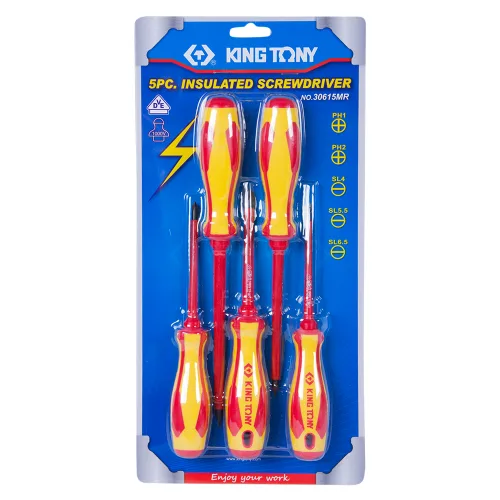 Набор отверток, диэлектрические, 5 предметов  KING TONY 30615MR 2