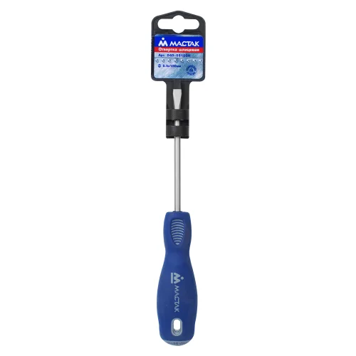 Отвертка шлицевая Slotted 5.5х100 мм, держатель МАСТАК 040-55100H 2