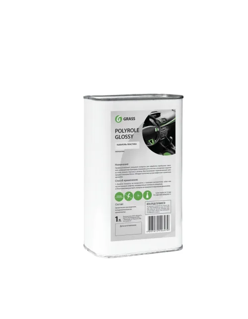 Polyrol Glossy Полироль-очиститель пластика глянцевый блеск 1 л жест. тара GRASS
