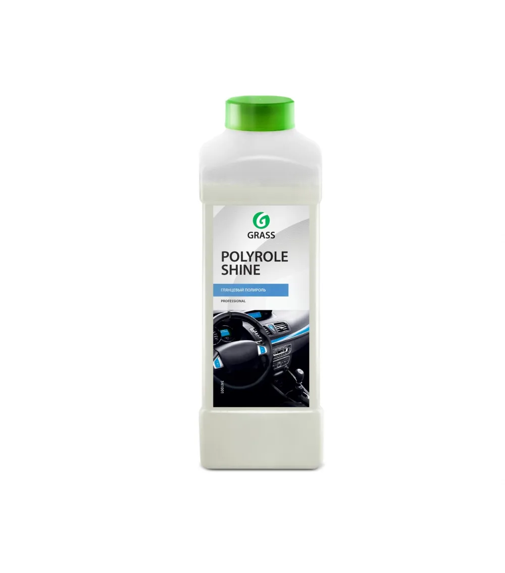 Polyrol Shine Полироль для кожи, резины и пластика глянцевый блеск 1 л  GRASS