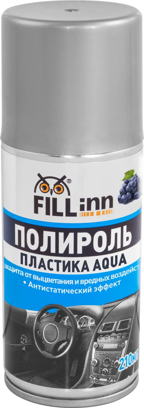 Полироль пластика AQUA (пенный, глянцевый), виноград (аэрозоль)